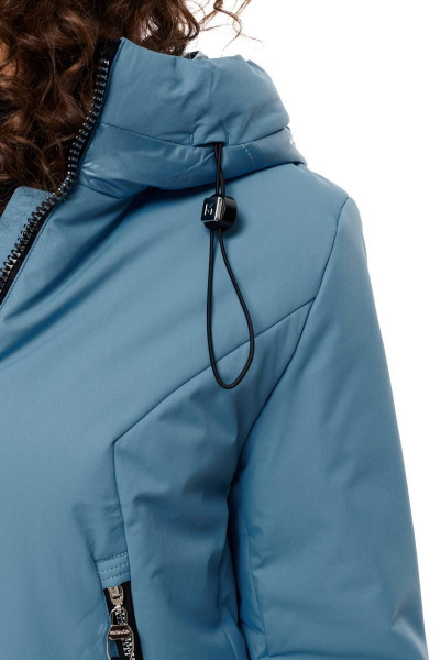 Пальто Beautiful&Free 6090 голубой - фото 12