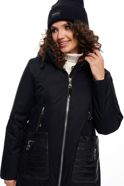 Пальто Beautiful&Free 6090 черный - фото 7