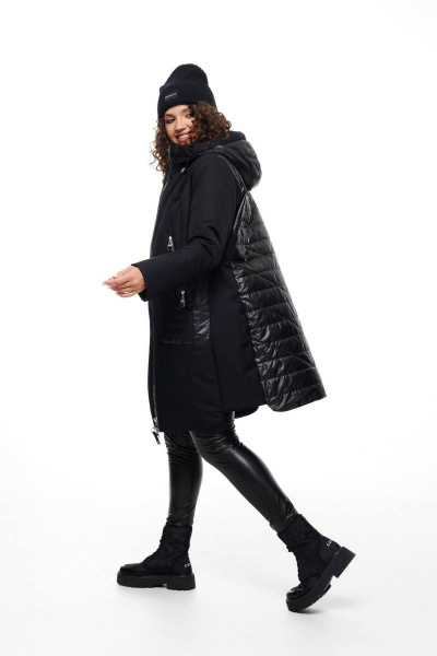 Пальто Beautiful&Free 6090 черный - фото 4