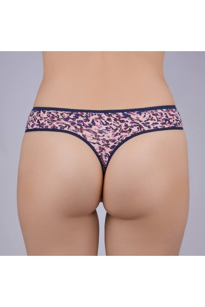 Трусы-стринги мультиколор из эластичного хлопкового полотна Verally 126-7 брызги - фото 2