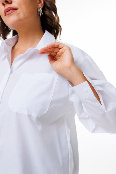 Рубашка Anelli 1412 белый - фото 5
