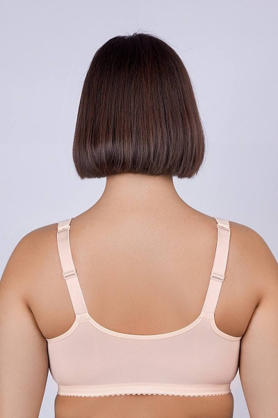 Бюстгальтер без каркасов из эластичного трикотажа с передней застежкой Verally 2128-1 жасмин - фото 2