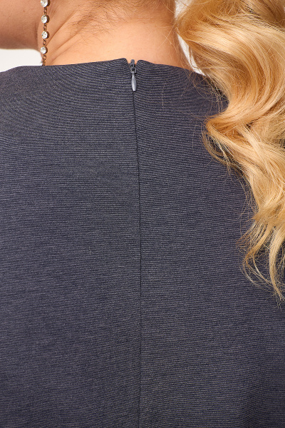 Деловое платье из трикотажа с асимметричным кроем и карманами Algranda А3950-1-2 - фото 7