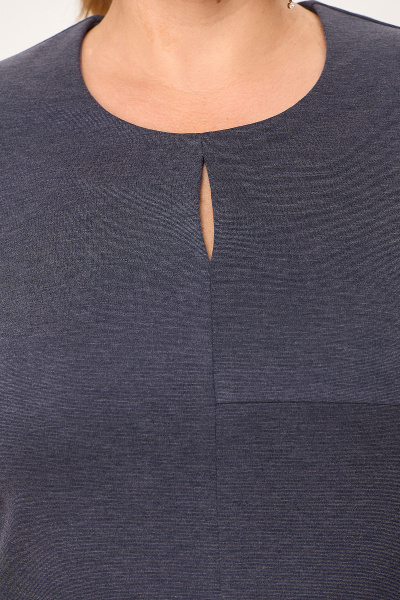 Деловое платье из трикотажа с асимметричным кроем и карманами Algranda А3950-1-2 - фото 8