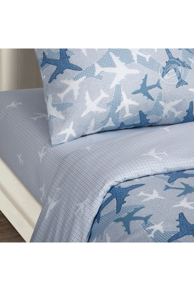 Наволочка, пододеяльник, простыня АРТПОСТЕЛЬ 922А самолетики_голубые - фото 4