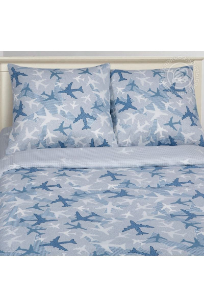 Наволочка, пододеяльник, простыня АРТПОСТЕЛЬ 922А самолетики_голубые - фото 2