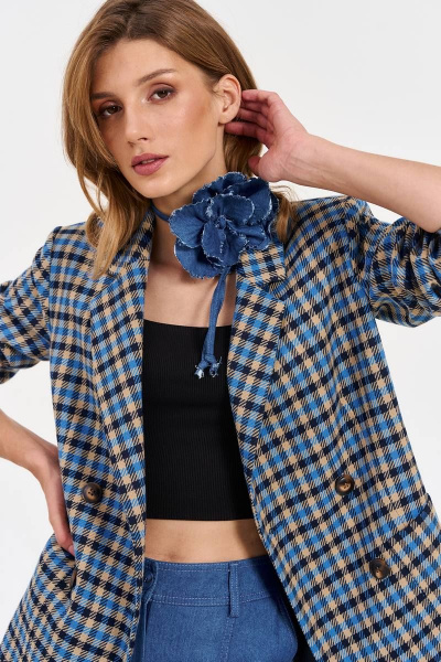 Жакет LeNata 11347 клетка - фото 14