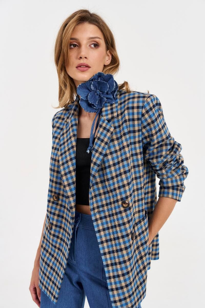 Жакет LeNata 11347 клетка - фото 13