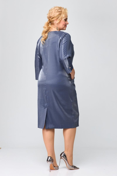 Платье ALEZA 1172 синий - фото 3