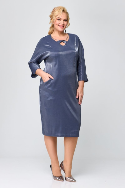 Платье ALEZA 1172 синий - фото 2