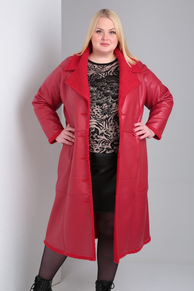 Дубленка Celentano 2035.2 алый - фото 3