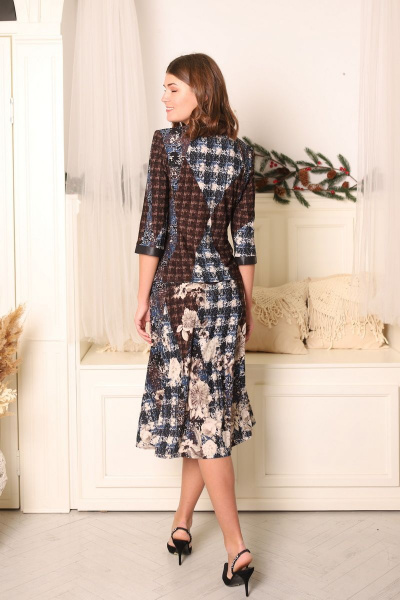 Женский костюм двойка из трикотажа на каждый день Friends 5-001FR-1-2 синий - фото 15