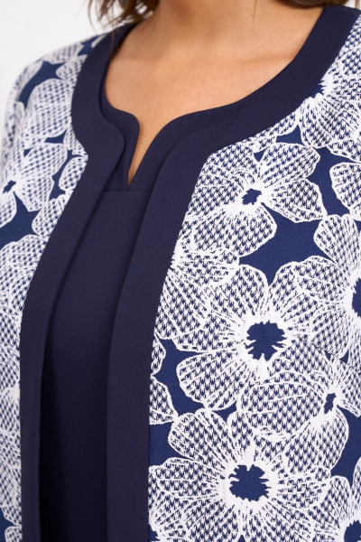 Кардиган из жаккардовой ткани и платье из текстиля Almirastyle 302 - фото 5