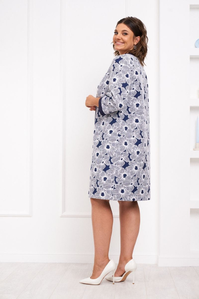 Кардиган из жаккардовой ткани и платье из текстиля Almirastyle 302 - фото 4