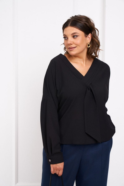 Блуза с воротником-галстуком и брюки с боковыми карманами Almirastyle 303 - фото 3