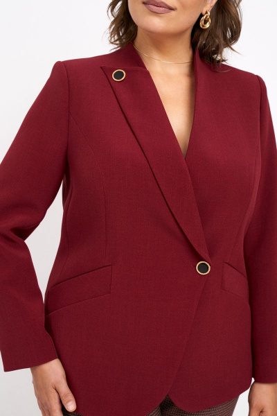 Блуза из вязаного трикотажа с рукавом со складками Almirastyle 304 - фото 6