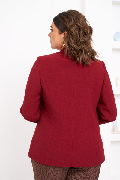 Блуза из вязаного трикотажа с рукавом со складками Almirastyle 304 - фото 3