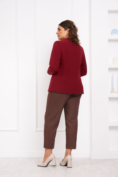 Блуза из вязаного трикотажа с рукавом со складками Almirastyle 304 - фото 5