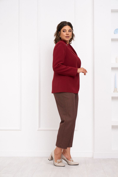 Блуза из вязаного трикотажа с рукавом со складками Almirastyle 304 - фото 4