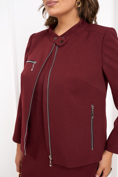 Элегантный комплект платье и жакет из текстиля Almirastyle 311 - фото 8