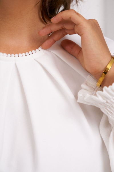 Блуза и брюки комплектация свободный силуэт декор Almirastyle 317 - фото 6