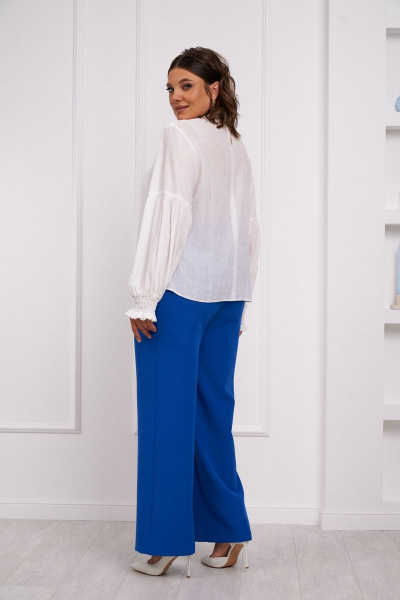 Блуза и брюки комплектация свободный силуэт декор Almirastyle 317 - фото 3