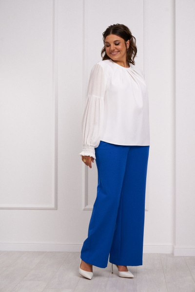 Блуза и брюки комплектация свободный силуэт декор Almirastyle 317 - фото 2