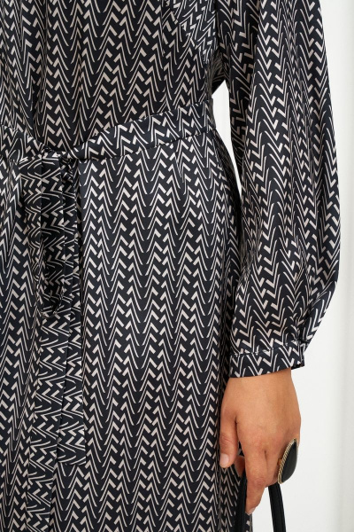 Платье Демисезон нарядный свободный силуэт с V-вырезом Almirastyle 318 - фото 7