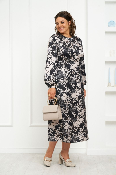 Платье из текстиля с подрезом и потайной молнией Almirastyle 319 - фото 2