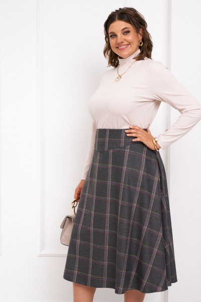 Джемпер и юбка комплект свободный крой с боковой молнией Almirastyle 320 - фото 1