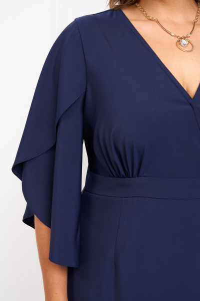 Платье с запахом и разрезом спинка полуприлегающая Almirastyle 321 - фото 10