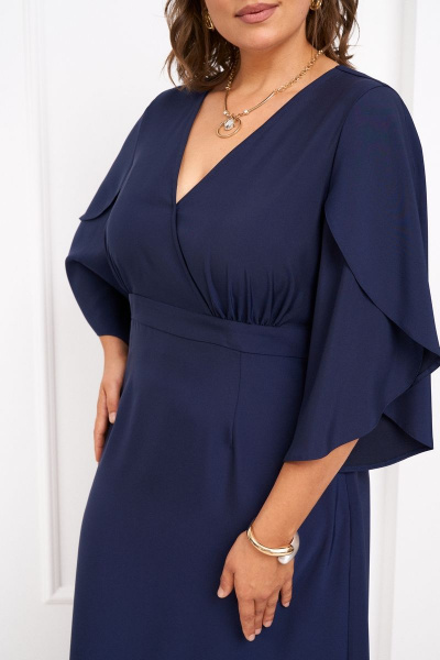 Платье с запахом и разрезом спинка полуприлегающая Almirastyle 321 - фото 9