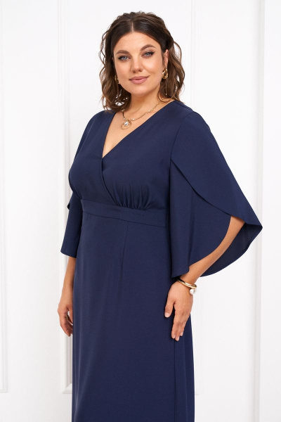 Платье с запахом и разрезом спинка полуприлегающая Almirastyle 321 - фото 7