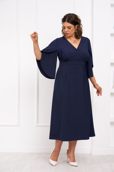 Платье с запахом и разрезом спинка полуприлегающая Almirastyle 321 - фото 1