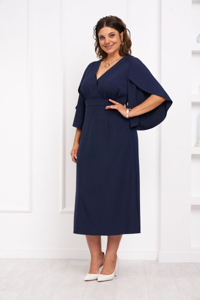 Платье с запахом и разрезом спинка полуприлегающая Almirastyle 321 - фото 4