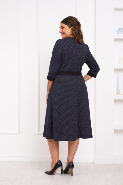 Платье из трикотажа с съемным поясом и манжетами Almirastyle 326 - фото 5