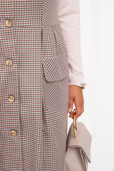 Комплект платье-сарафан и джемпер свободный силуэт Almirastyle 327 - фото 7