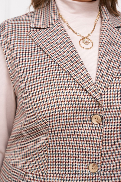 Комплект платье-сарафан и джемпер свободный силуэт Almirastyle 327 - фото 6