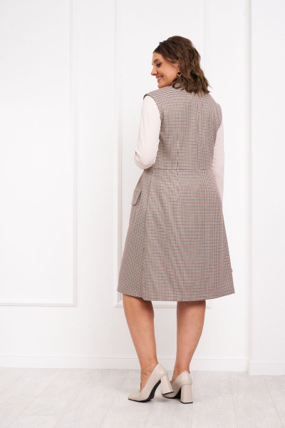 Комплект платье-сарафан и джемпер свободный силуэт Almirastyle 327 - фото 4