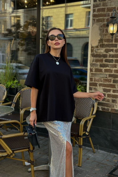 Юбка THE.WOMAN 0114 серебро - фото 9