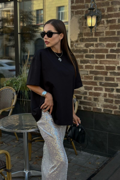 Юбка THE.WOMAN 0114 серебро - фото 8