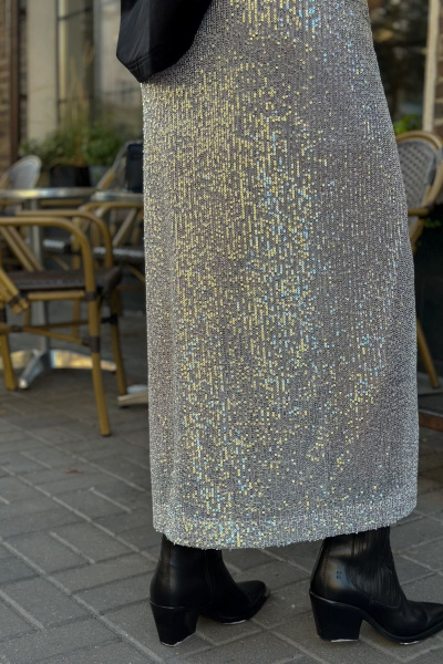 Юбка THE.WOMAN 0114 серебро - фото 6