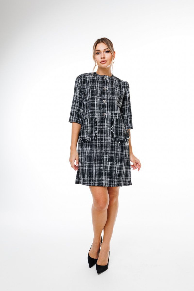 Платье NikVa 311-6 графит - фото 1