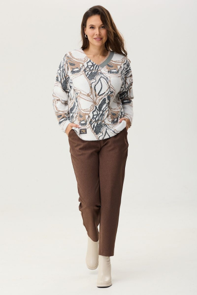 Брюки, джемпер Магия моды 2356 коричневый - фото 3