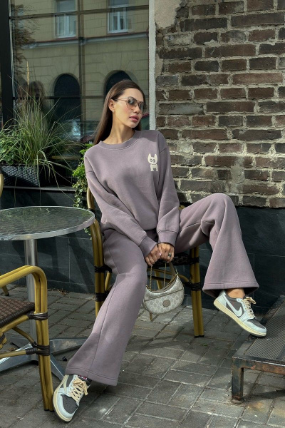 Брюки, джемпер USOVA 004(4) дымчатый - фото 4