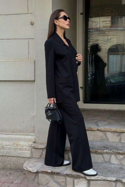 Брюки, жакет USOVA 0050(3) черный - фото 5