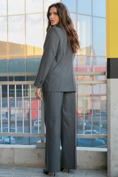 Жакет Andina city 4004 серая_полоска - фото 2