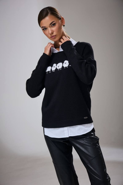 Джемпер Kaloris 2032/1 черный - фото 3