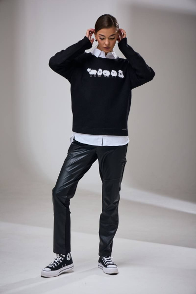 Джемпер Kaloris 2032/1 черный - фото 4