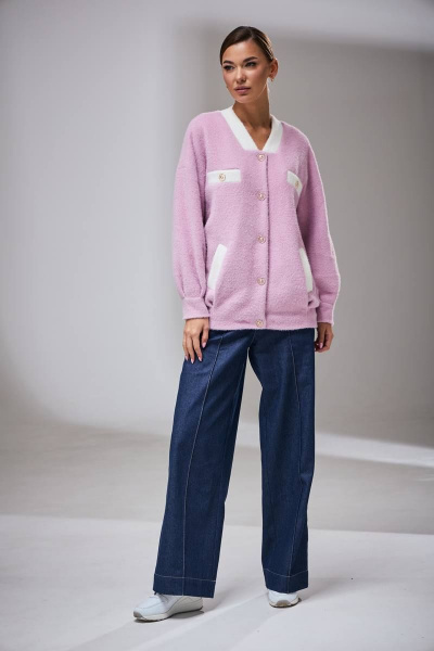 Жакет Kaloris 2039 розовый - фото 3